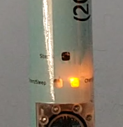Orange charging indicator light