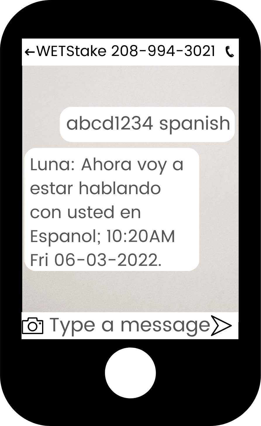 Spanish language command